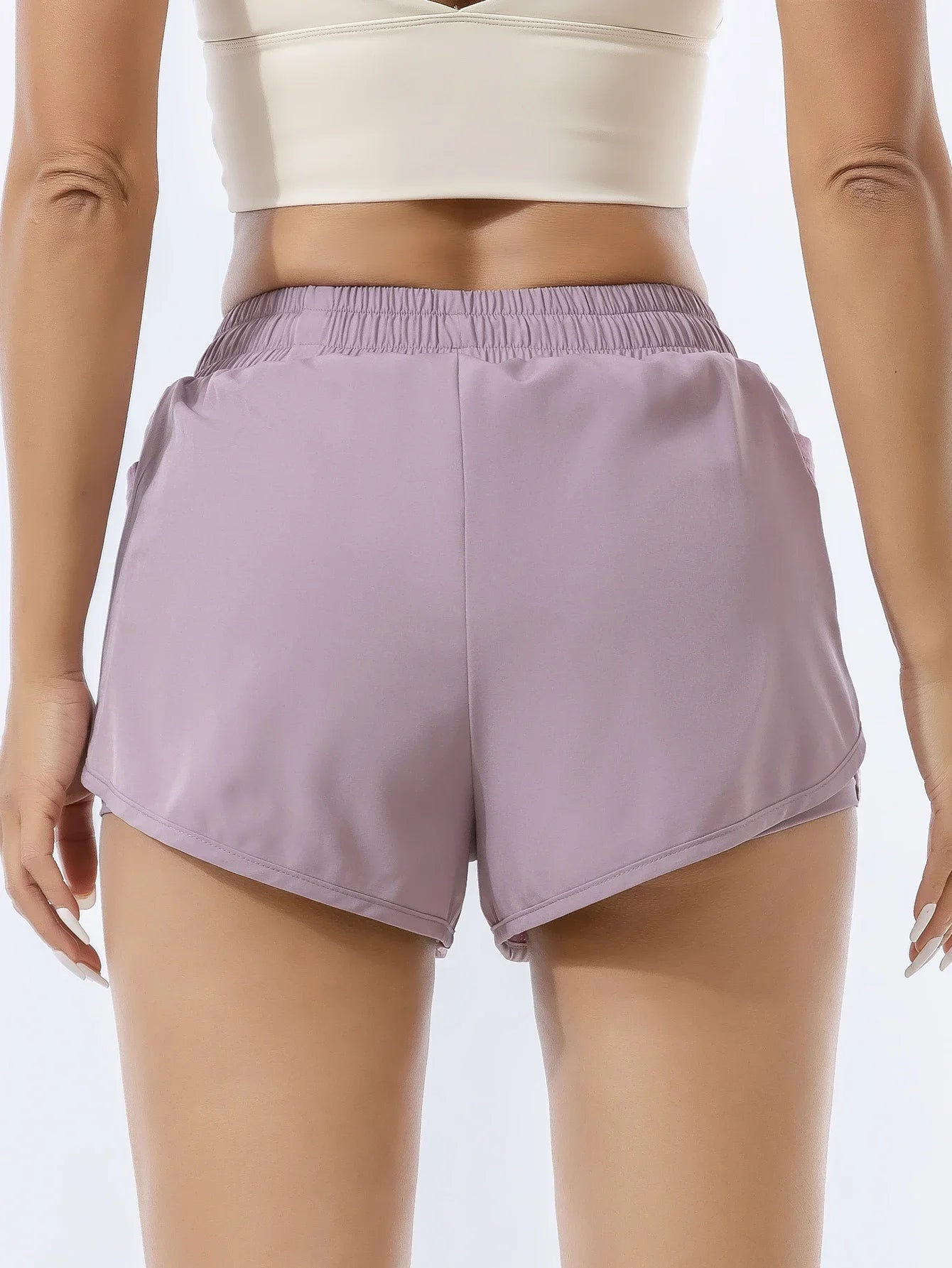 Women's Double Layered Quick-Dry Athletic Shorts Anti-lighting Loose Fit/For Outdoor Leisure Running Fitness Workout Sport