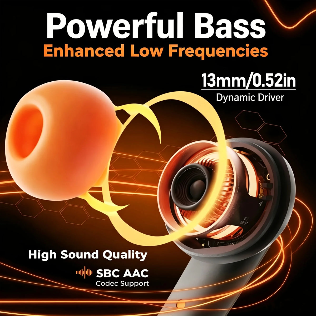 TWS Wireless Earbuds BT 5.4 Low Latency Game Earphones Microphone/Noise Reduction Fast Charging Game Mode Listen Music Earbuds