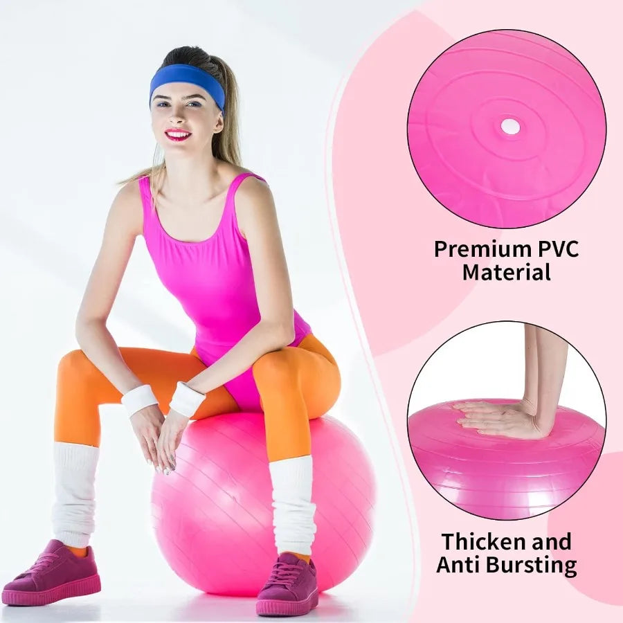 10 Pcs Pilate Ball Exercise Ball Bulk Yoga Ball/for Fitness Core Ball Chair Workout Equipment with Pump