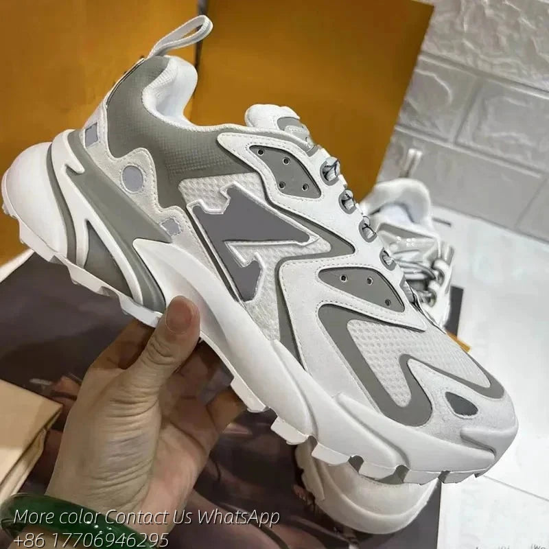 Designer B30 Runner Men's Sneakers Fashion mesh suede/stitching casual  sneakers Men's outdoor B22 jogging shoes