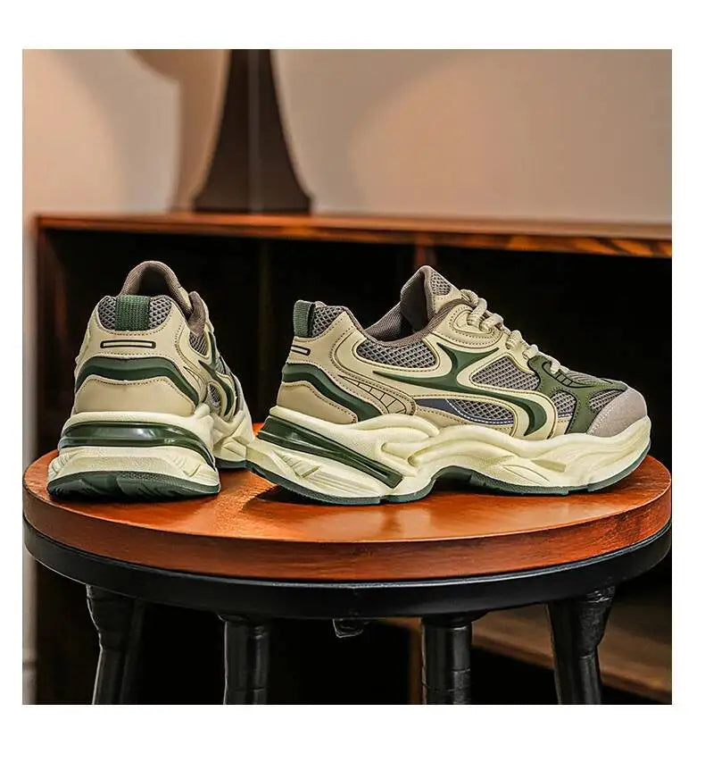 New Style Heightening Casual Thick Bottom Anti-Slip Wear-Resistant/Lightweight Men's Sport Shoes Comfortable Spring
