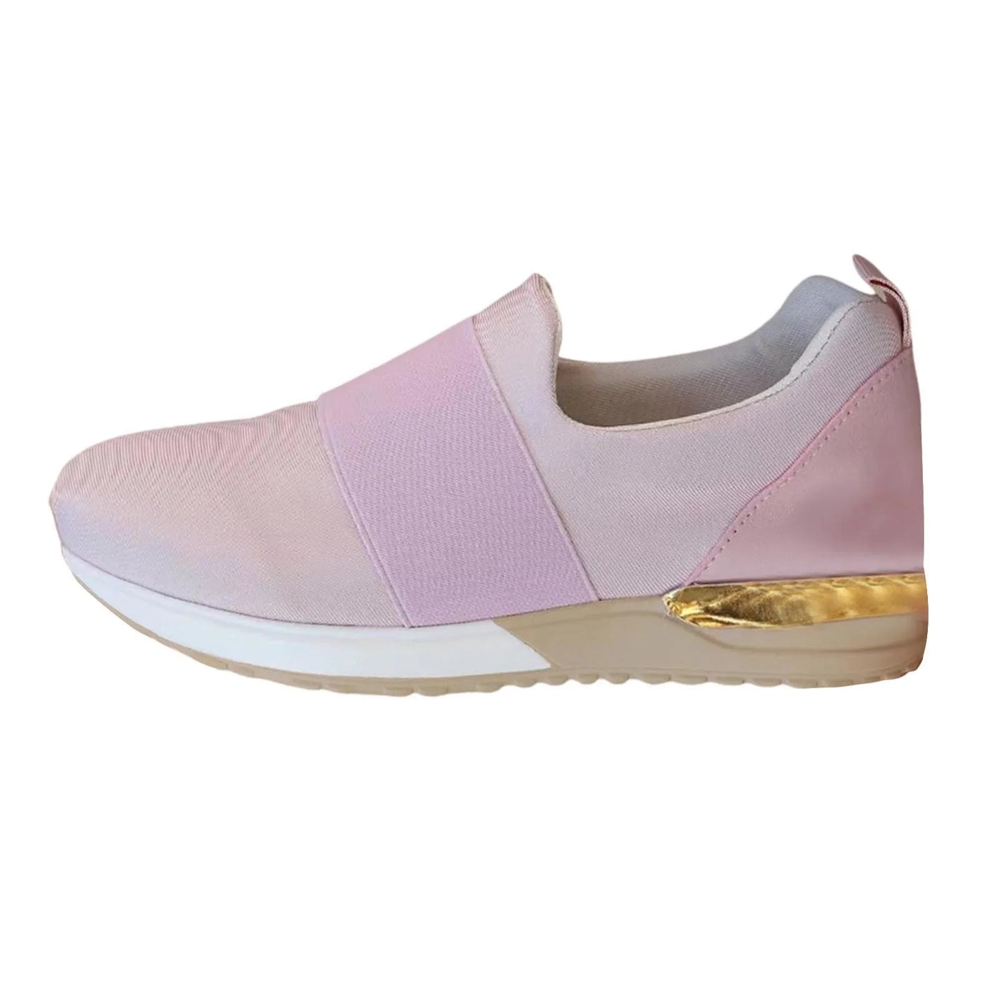 Women's Walking Sneakers Fashionable Breathable Mesh/Women's Casual Shoes With Arch Support Leather Slip On Shoes