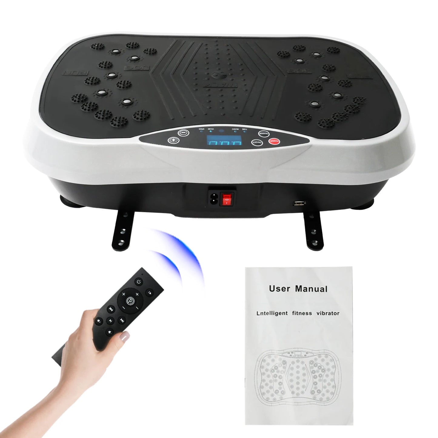 Vibration Plate Exercise Machine Fat-Burning Home Fitness/Slinger Shaping Whole Body Workout Portable Fitness Equipment