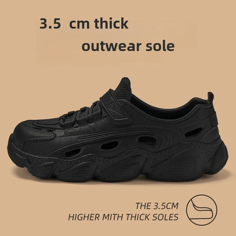 Trendy Men's Sandals Outdoor Wear Thickened Anti-slip Wear-resistant/Fashion EVA Clog Shoes Wholesale