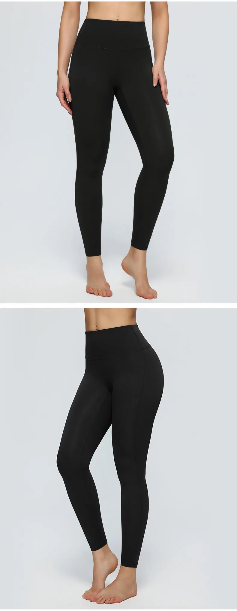 Women's Naked-Skin Yoga Leggings High Stretch Quick Dry Butt Lifting/Tight Fitness Pants for Outdoor Jogging Casual Daily & Street Wear