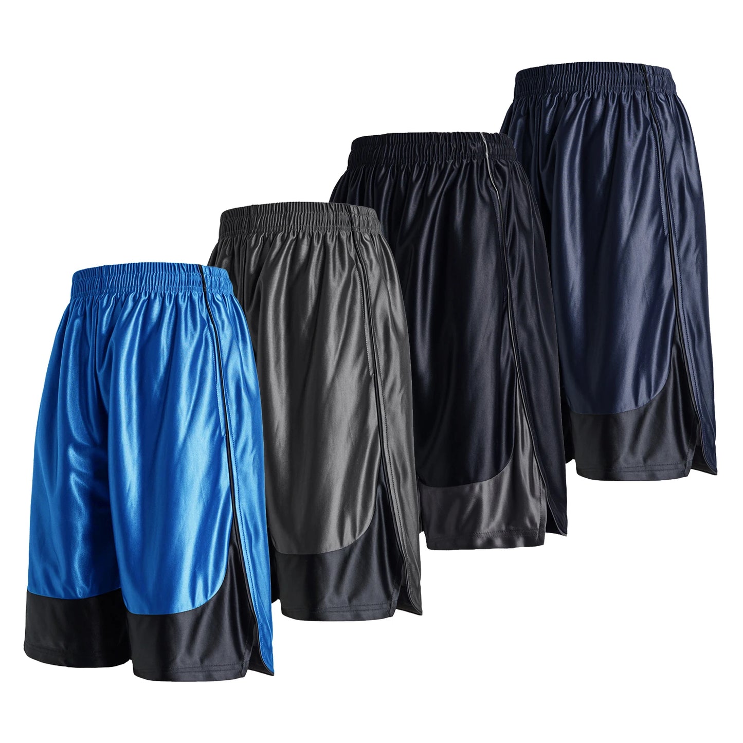 4-piece men's sports shorts quick drying breathable lining/summer training and fitness basketball pants