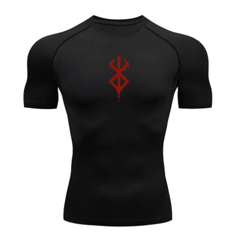 Summer Sports Tops Quick Dry Men's Compression Shirt Short Sleeve/Second Skin Gym Workout Short Fitness Running T-Shirt Men Wear