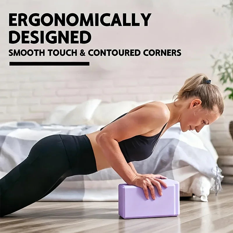 High‑Density EVA Yoga Block Non‑Slip Sturdy Foam Brick 150g Exercise Aid/For Pilates Meditation Fitness Training Home Gym Yoga Practice