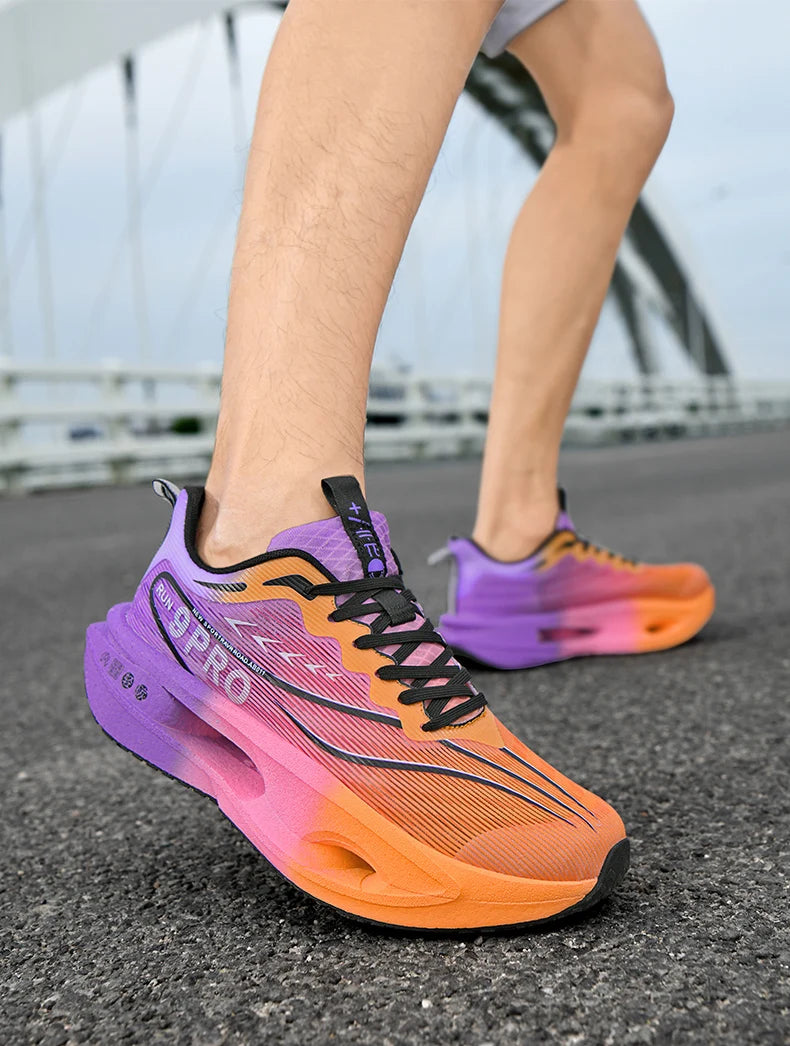 Men Running Shoes Cushion Stable Lightweight Sport Shoes Mesh Breathable/Casual Sneakers Women Non-slip Outdoor Athletic Shoes