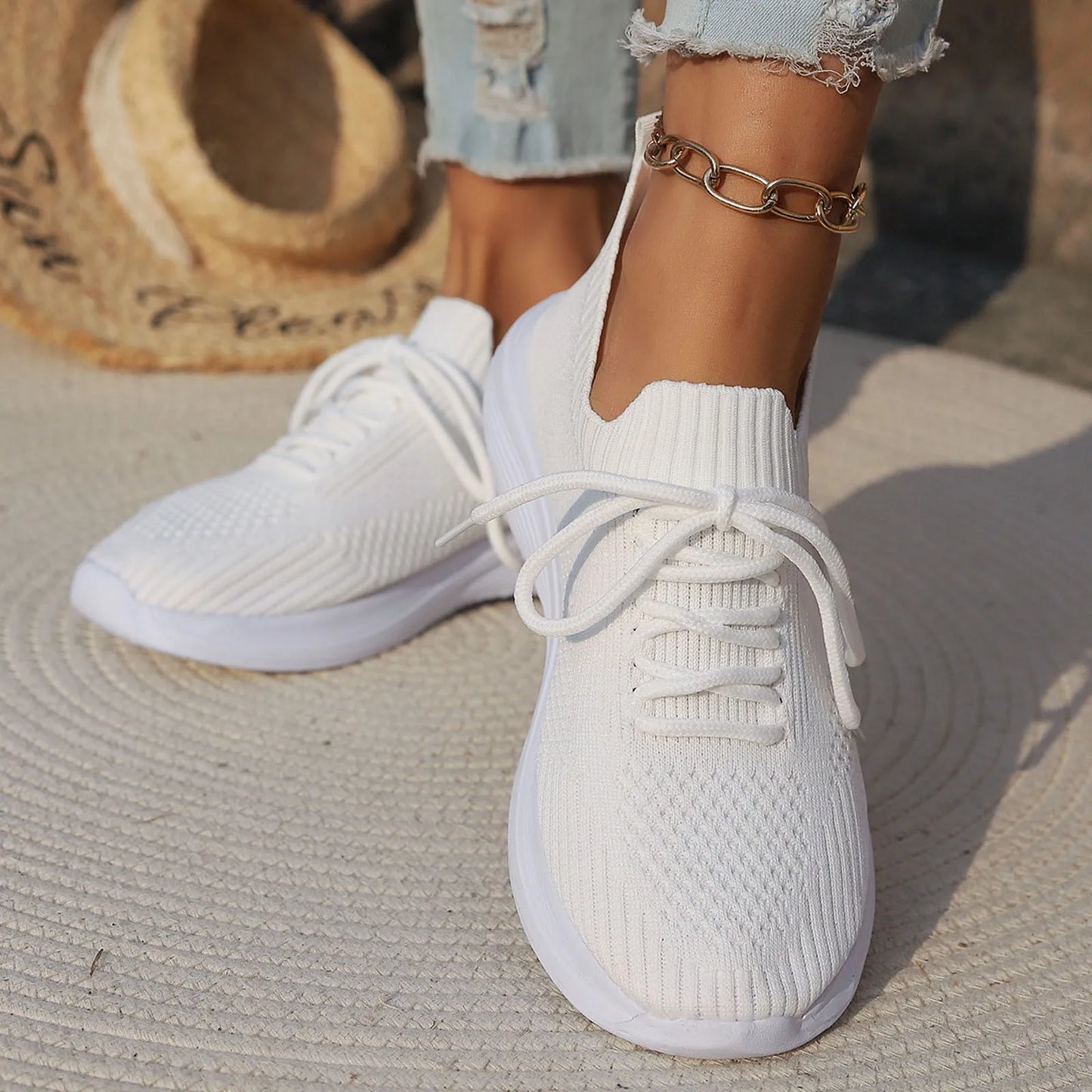 Running Shoes For Women Leisure Shoes Fashion/Breathable Sneaker Women's Running Wedge Sneaker