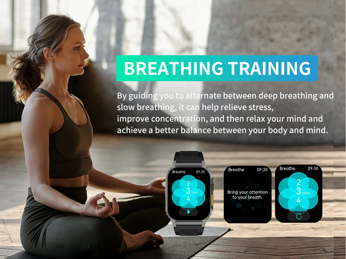 Smart Watch(Answer/Make Call), 2.01" Smartwatch for Men Women/IP67 Waterproof, 100+ Sport Modes Fitness Tracker