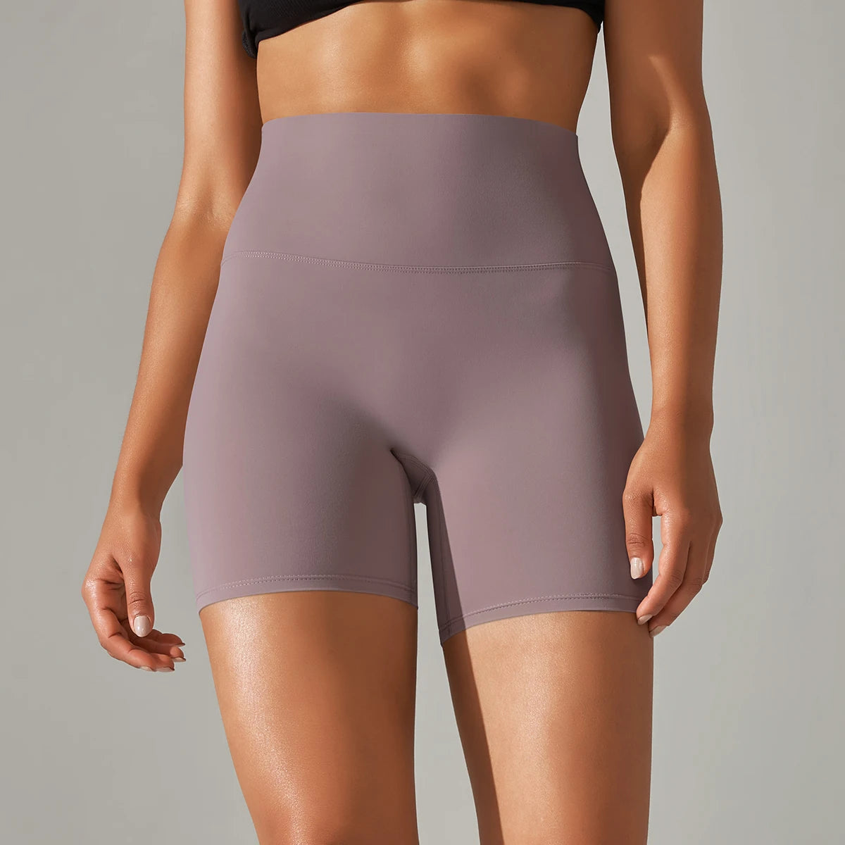 Women High Waist Breathable Yoga Fitness Shorts Stretch Sports Leggings/Running Cycling Summer Daily Workout Gym Athletic Shorts