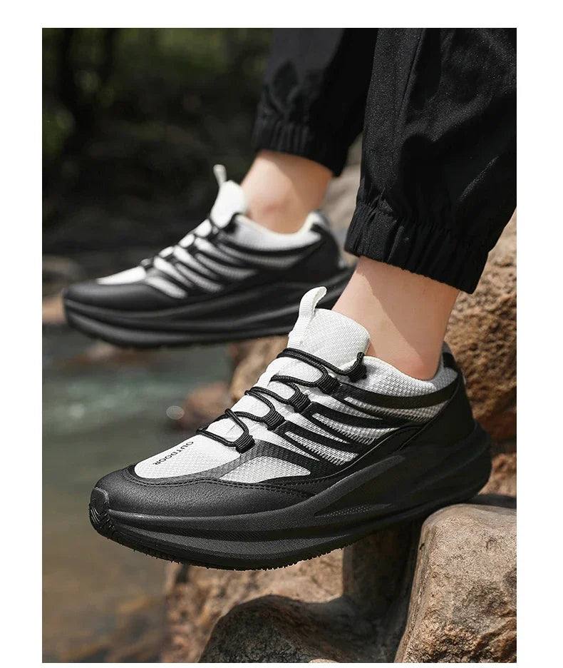 Extra Wide Feet Men Mesh Athletic Sneakers Lightweight Breathable/Casual Trainers Shock Absorb Insole Outdoor Jogging Footwear