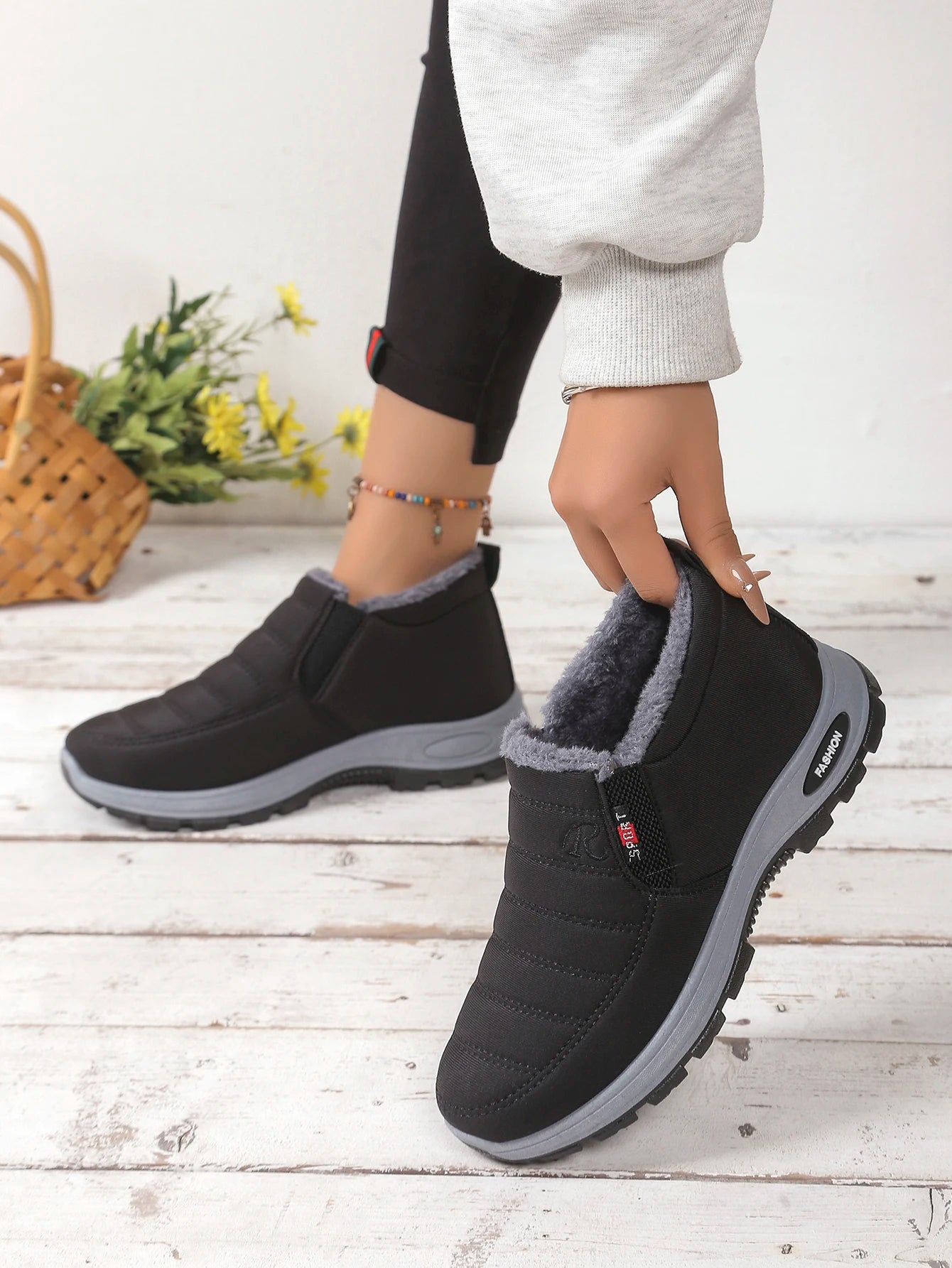 Women's shoes Autumn winter Casual cotton Warm/Wear Resistant Chunky Sole Affordable Free shipping
