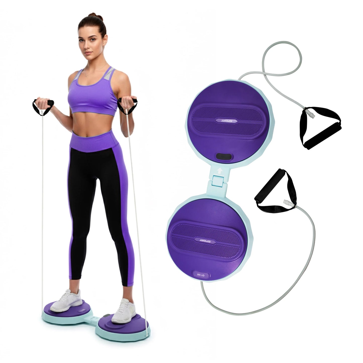 Waist Twister Machine Exercise Tool, Ab Twister Board with the Smart/LED Digital Monitor, Noiseless Ab Twister for Home Gym