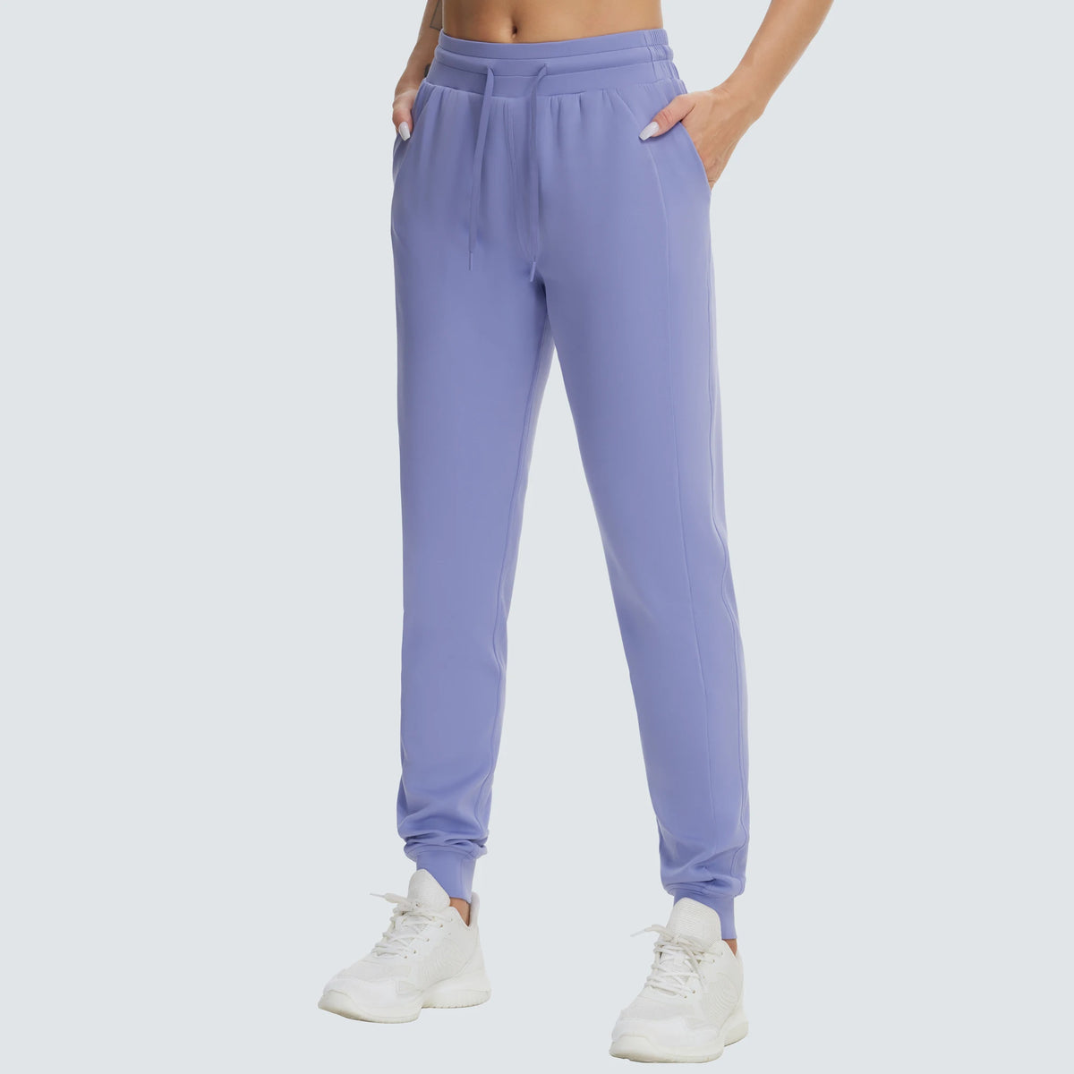 THE GYM PEOPLE Women's Workout Joggers Leggings Drawstring Running/Lounge Sweatpants Tapered Pants with Pockets