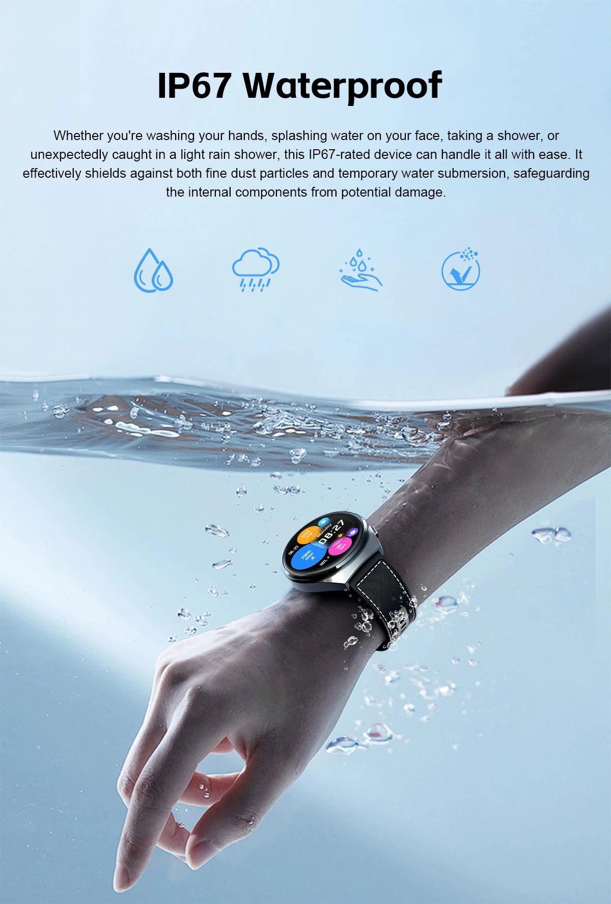 New Smart Watch Headset Two In One Wireless Bluetooth Dual Earbuds/Call Health Monitor Sport Tracker Smartwatch IOS