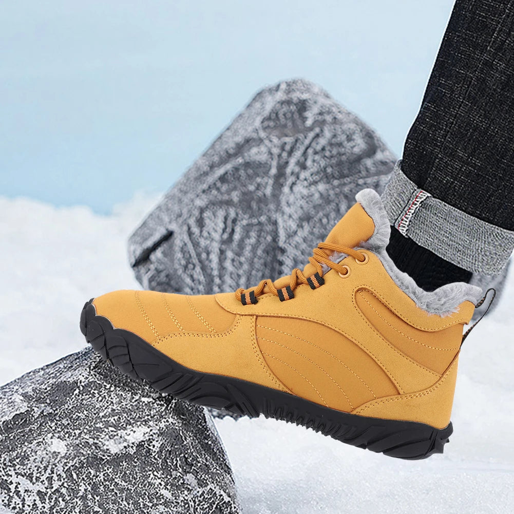 Women Winter Boots Outdoor Barefoot Boots For Women/Ankle Boots Plush Warm Snow Shoes Non-slip Couple Shoes