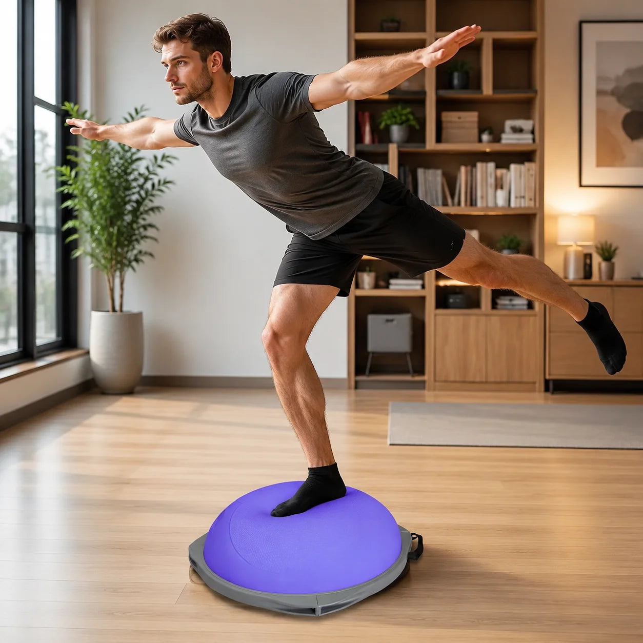 Workout equipment for home balancing ball half ball/balance trainer Yoga Exercise Ball for Home Gym Core Training Anti-Skid Exercise Ball