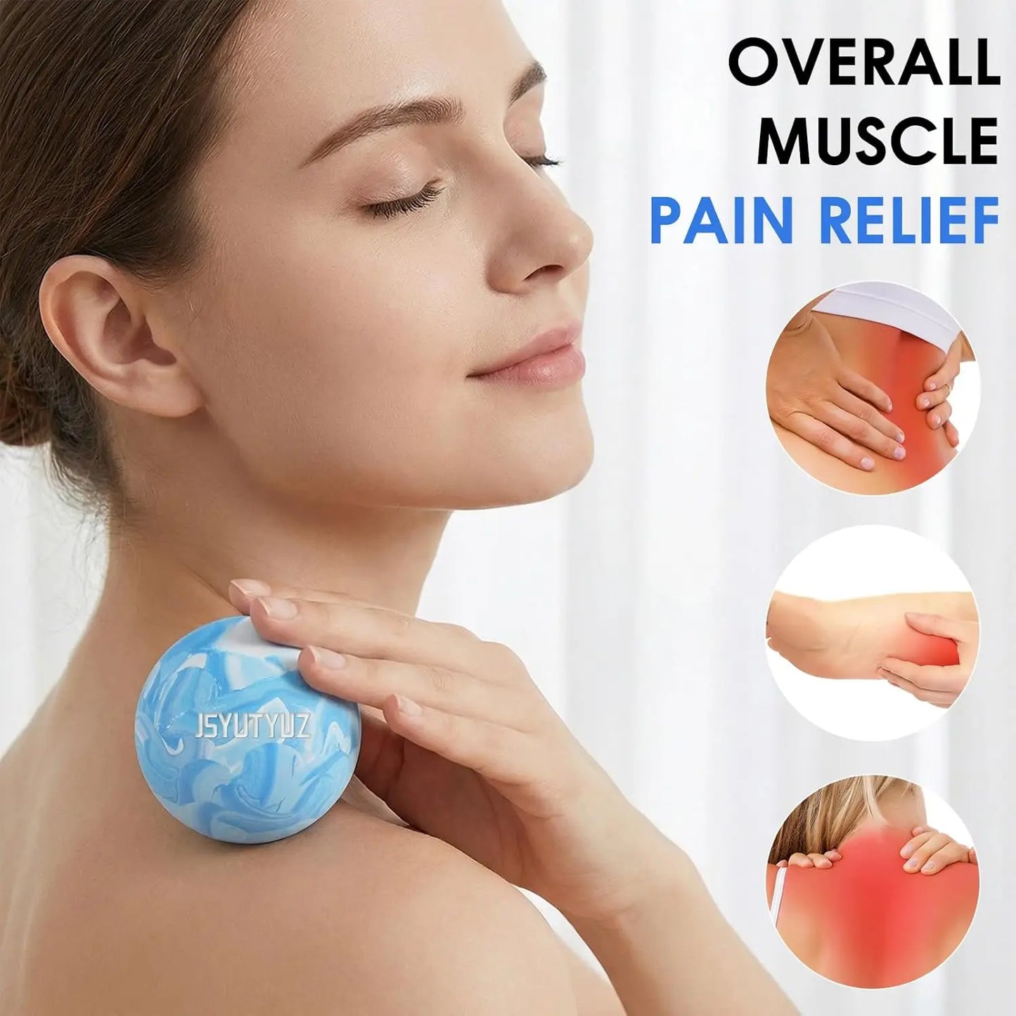 Lacrosse Massage Balls for Myofascial Release Deep Tissue/Shoulder Back Pain Relief Trigger Point Therapy Muscle Knots