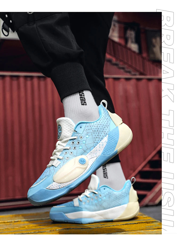 Unisex Basketball Shoes High-Quality Mesh Breathable Fashion/Summer Sports Shoes Shock-Absorbing Teen Basketball Boots
