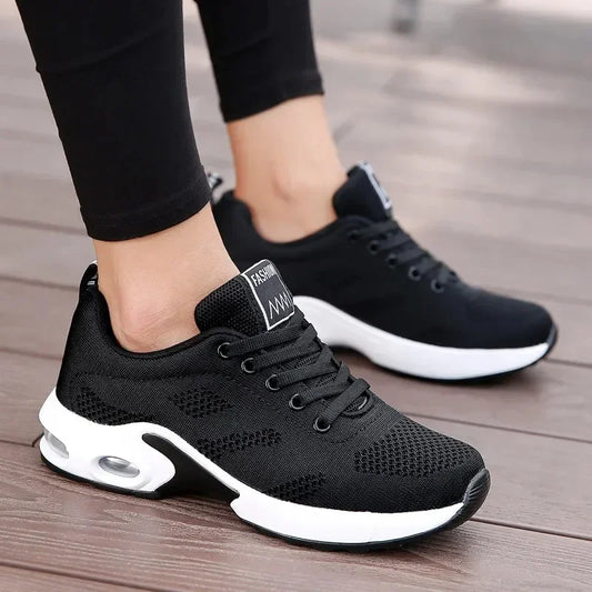 Summer Women Sneakers Outdoor Running Air Cushion Sport Shoes/Increase Height Breathable Walk Shoes