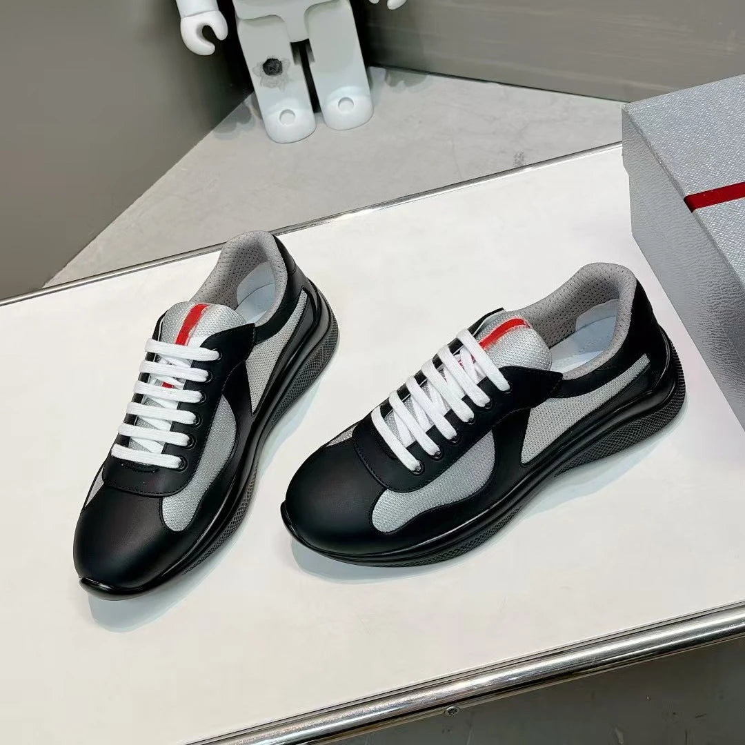 New P-style breathable casual sneakers for summer high-end men's shoes/fashionable mesh panel shoes fitness shoes