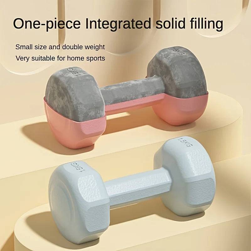 Women's Multifunctional Dumbbell Set Perfect for Home and Gym Workouts/Arm Training and Yoga Durable PP Material Mixed Colors