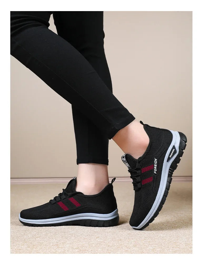 Spring Fashion Women's Shoes High quality Anti slip and Wear resistant/Sports Shoes Mesh Breathable Walking Shoes Designer