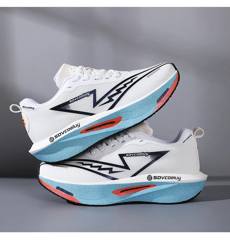 Running Shoes Carbon Marathon Men Sports Breathable/Lightweight Women's Comfortable Athletic Nonskid Sneakers