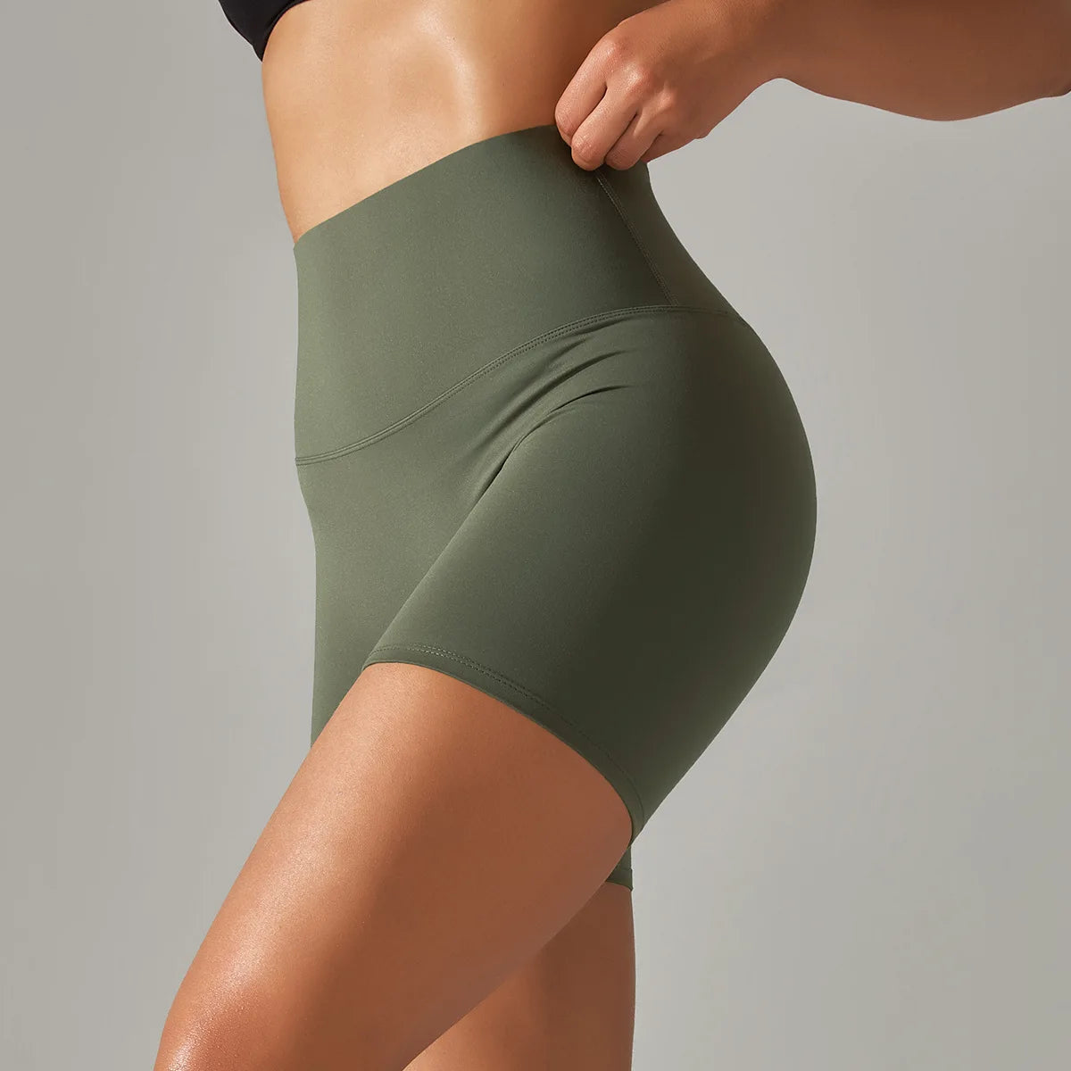 Women High Waist Breathable Yoga Fitness Shorts Stretch Sports Leggings/Running Cycling Summer Daily Workout Gym Athletic Shorts