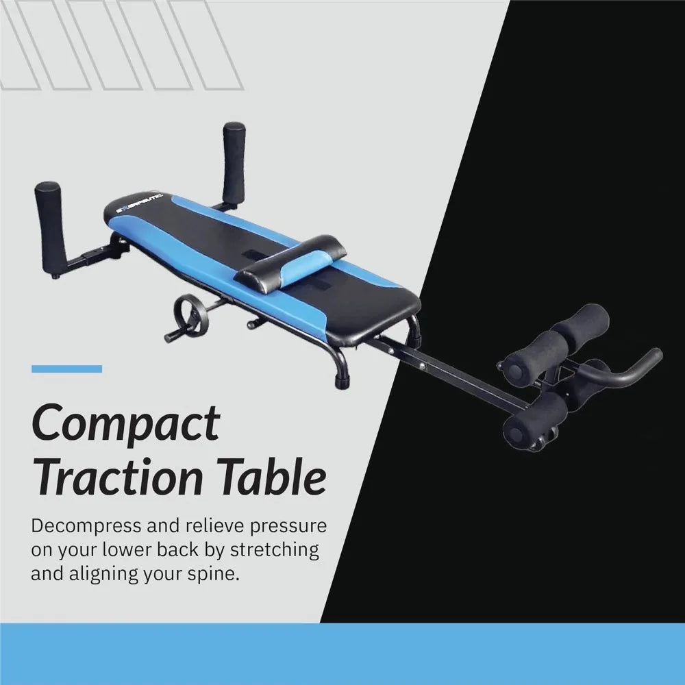 Alternative Inversion Traction Table/Back Stretcher for Lower Back Pain Relief For Home Gym - 350 Lbs Weight Limit