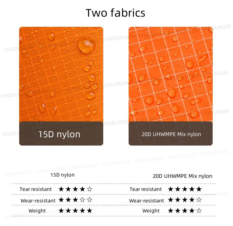 3F UL GEAR QingSuo Spilt Rain Poncho Outdoor Ultralight/Sleeve Rain Coats 15D Nylon Waterproof Hiking Cycling Jacket