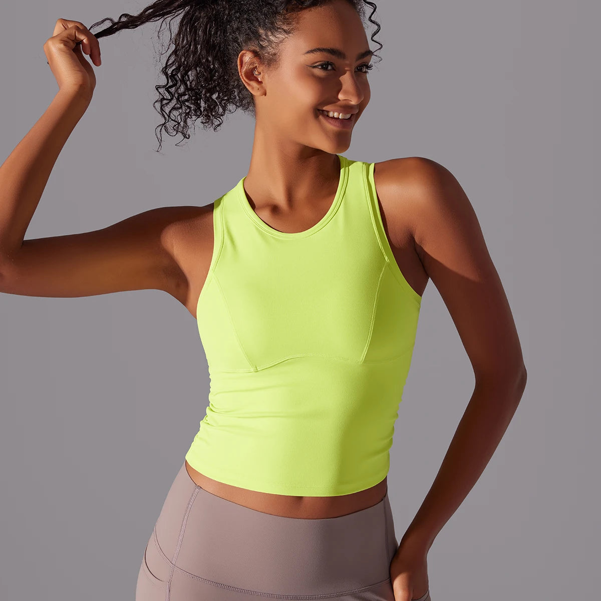 Sleeveless Yoga Vest Slim Sportswear  Stretchy Slim Sports Bra/Breathable Pleated Tank Top Quick Dry Fitness Wear Sexy Slim Top
