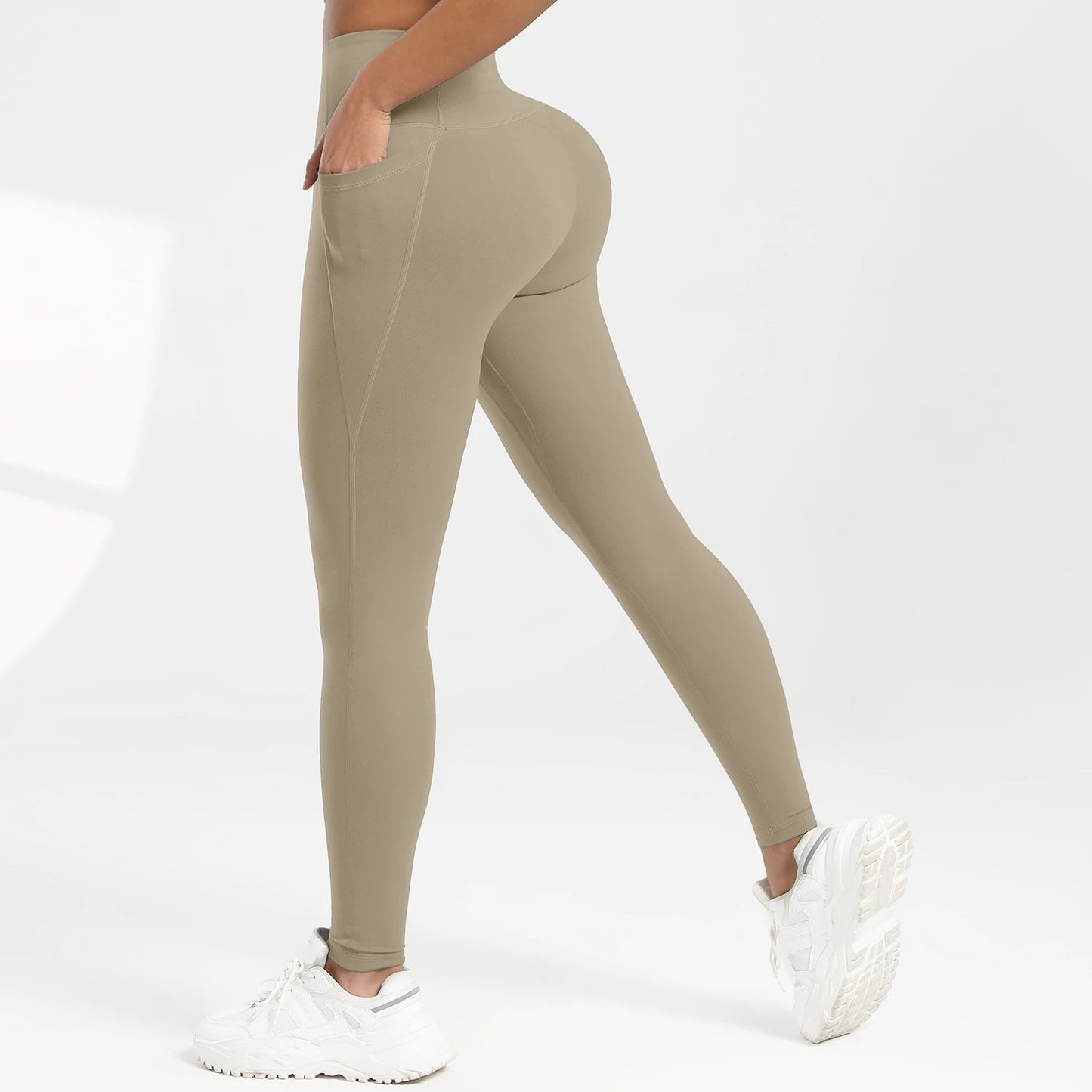 Women Pocket Yoga Leggings Fitness Running High Waist Slim Pants/Push Up Sports Gym Quick Dry Jogging Casual Female Workout Pant