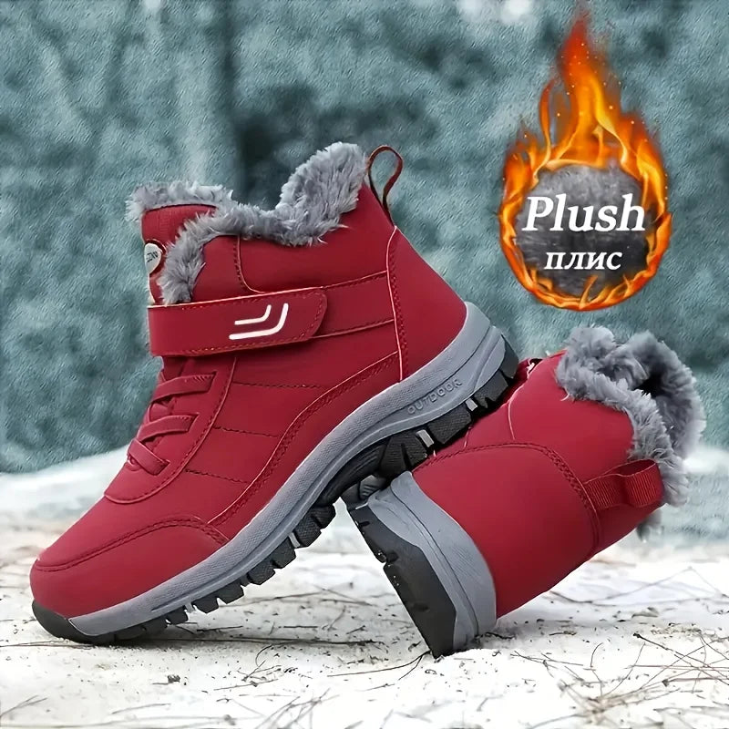 snow boots for women for Outdoor Work Tourism Business/Commuting Daily Leisure Women's black winter boots Waterproof