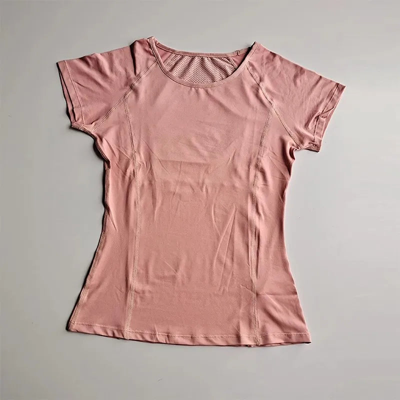 Outdoor Sports Shirt Sportswear Yoga Wear Women's Sports/T-Shirt Fitness Clothes Running Yoga Top Female Workout Tops T-shirt