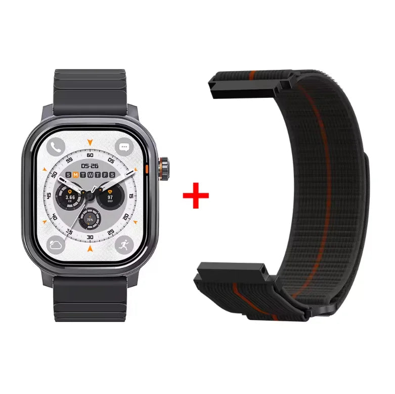 Original KOSPET PULSE Smart Watch Men Women 1.96" AMOLED BT Call/IP68 Waterproof 180 Freestyle Training Modes Fitness Monitoring