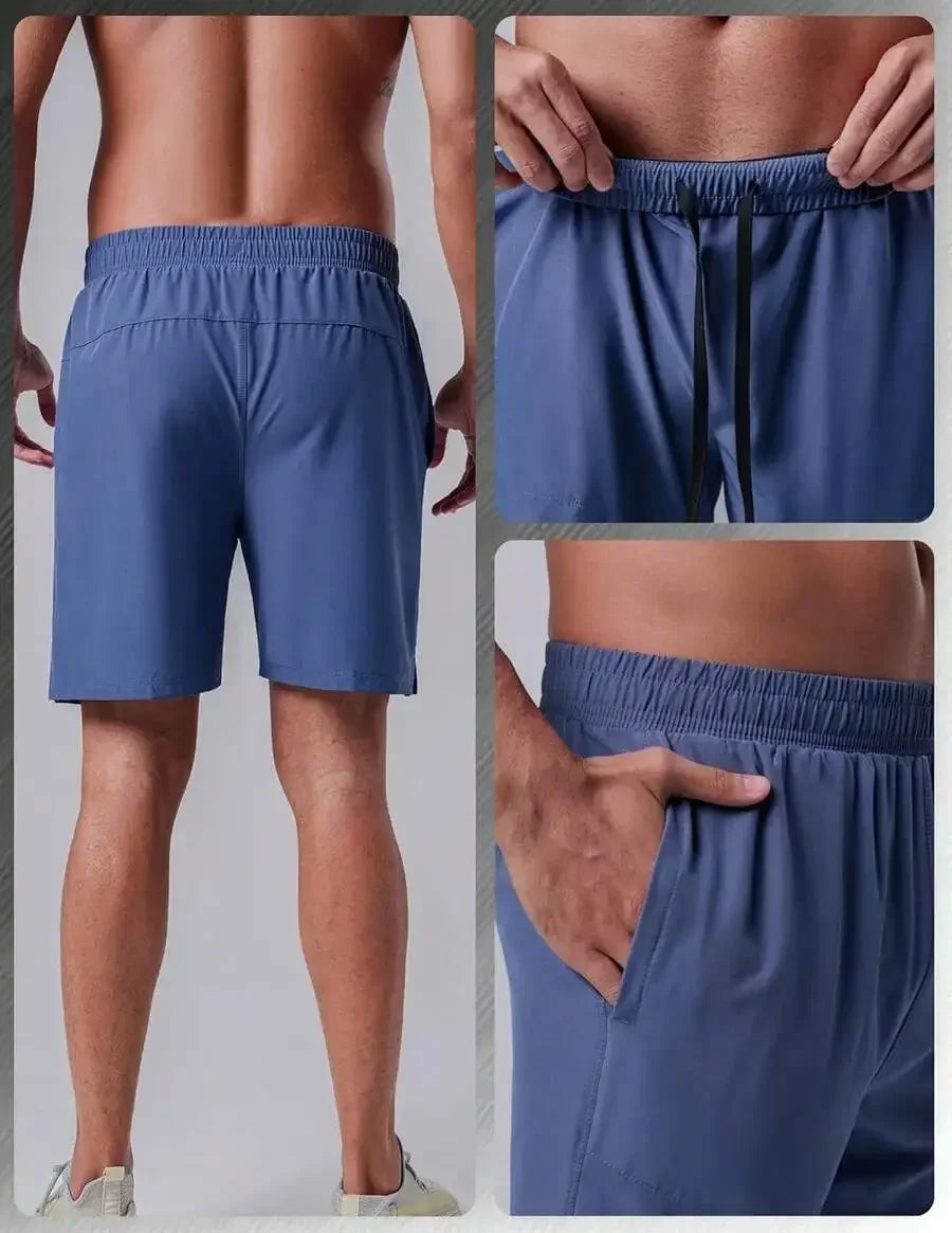 Men's 7 Inch Running Shorts/With Compression Liner Quick Dry 2 In 1