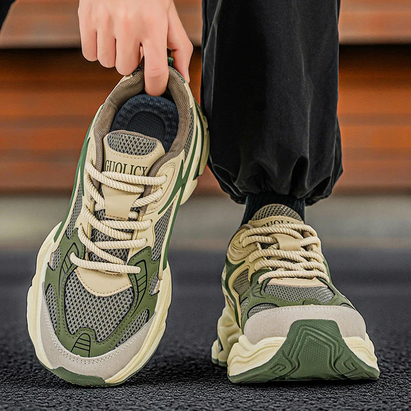 New Style Heightening Casual Thick Bottom Anti-Slip Wear-Resistant/Lightweight Men's Sport Shoes Comfortable Spring
