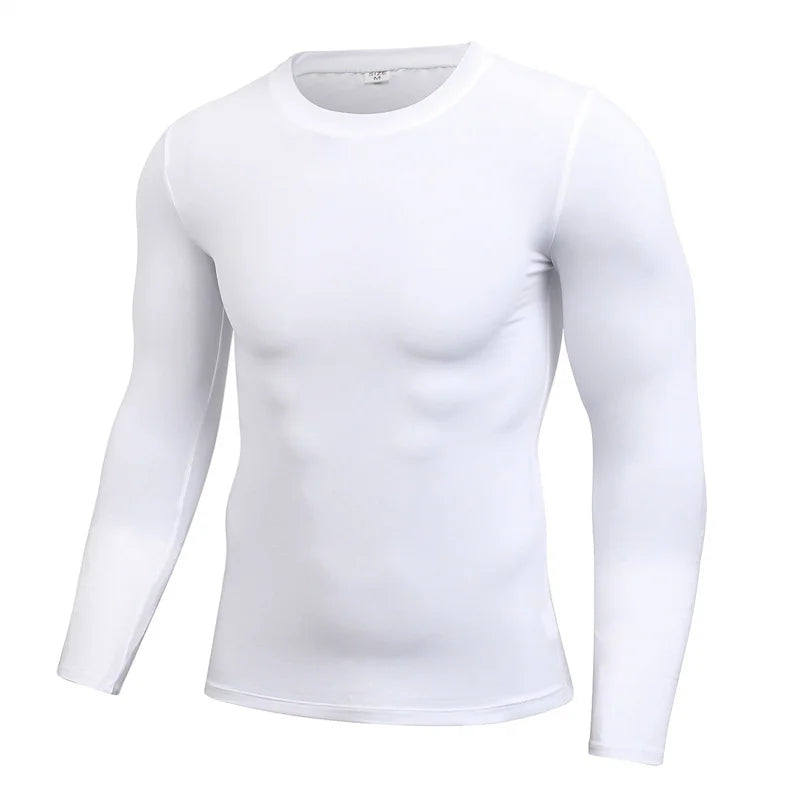 Men Compression Running T-Shirt Fitness Tight Long Sleeve Sport T-shirt/Training Jogging Shirts Gym Sportswear Quick Dry Clothes