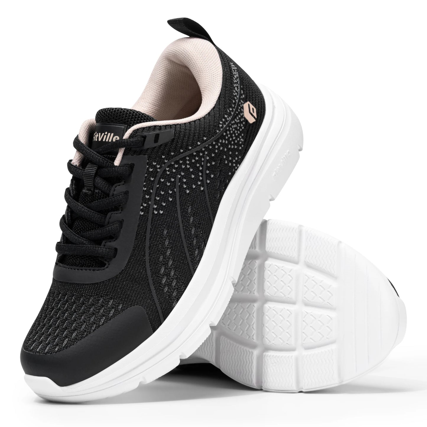 FitVille Women's Walking Shoes Running Sneakers/Lightweight Breathable Athletic Tennis Footwear Sport Shoes