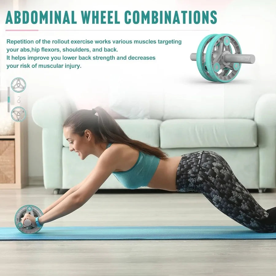 Elevens Ab Roller Wheel for Training Abdomen Core Strength 14-in-1/Exercise Equipment for Abs Workout at Home Gym Fitness Yoga