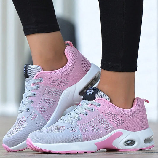 Women Air Cushion Sneakers Female Mesh Sport Running Training Shoes/Walking Shoes Outdoor Non Slip Tennis Shoes