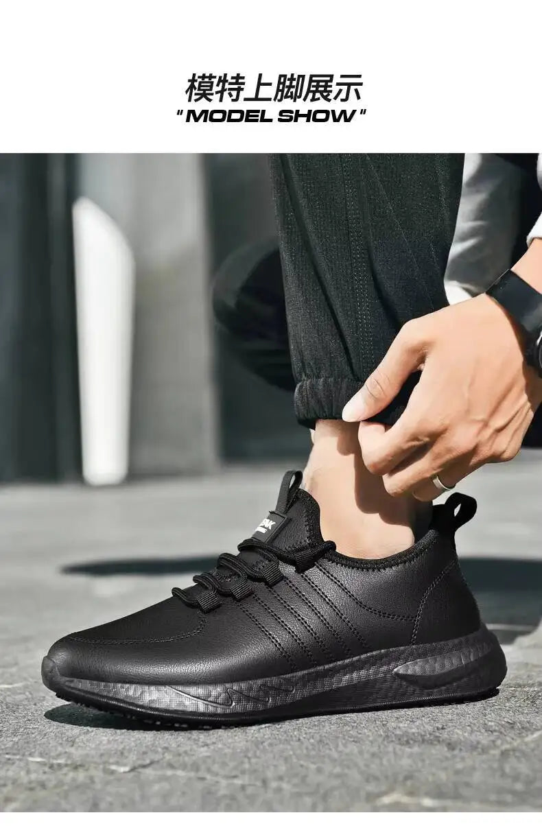 Hotel Four Season New Light Plus Size Men's Work/Waterproof Non-Slip Oil-Proof Chef Career Casual Shoes