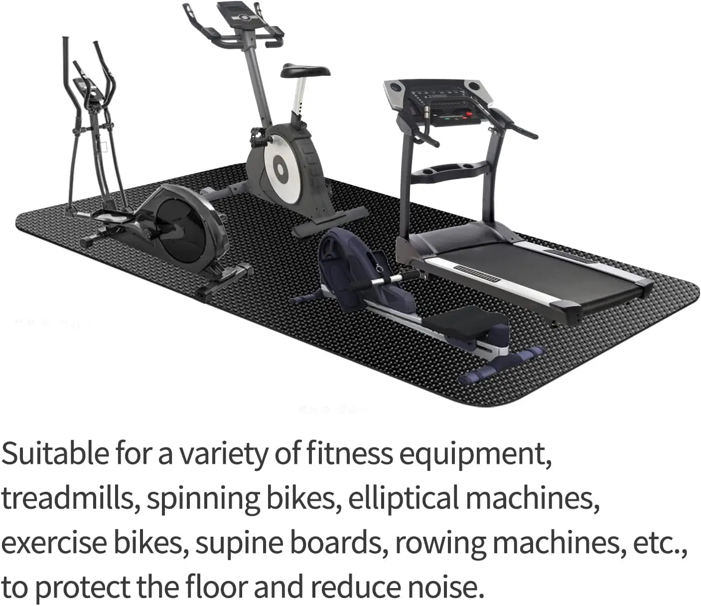 Large Non-Slip Exercise Mat 84x32 Inch Gym Flooring/for Home Workouts Yoga Weightlifting Cardio