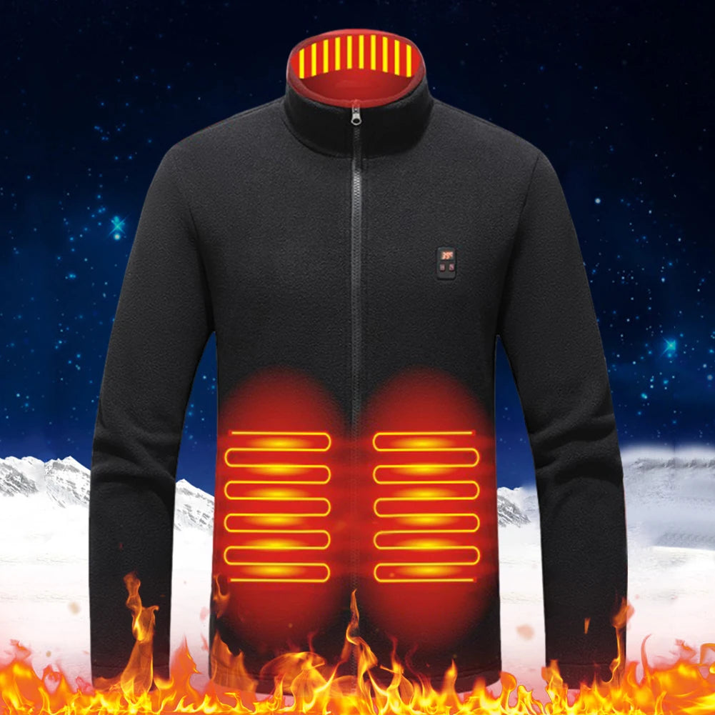 9 Heated Area Intelligent Heating Coat USB Charging Heated Jacket/Warm Jackets Coat 3 Gear Electric Heating Vest