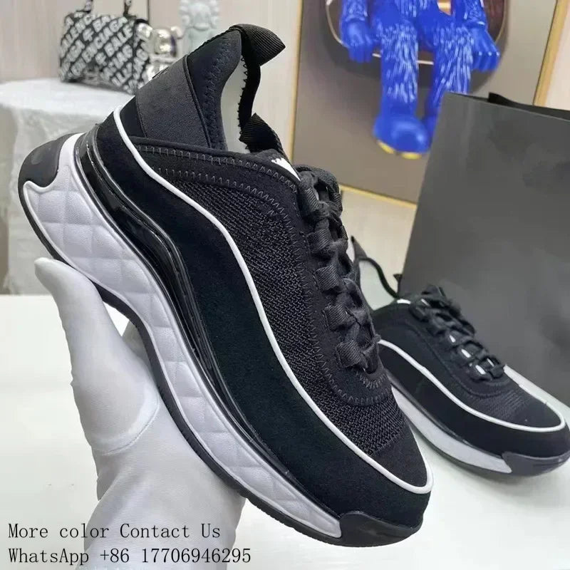 NEW 24S Camellia Men Women Comfortable Dress Shoes White/Black Genuine Casual Leather Breathable Ladies Low Outdoor Sports