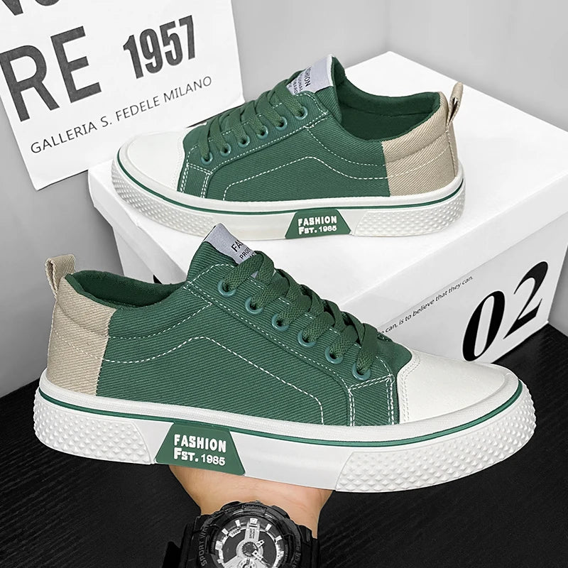 Canvas shoes Men's new spring summer style anti-slip sports sneakers for men/breathable and suitable for teenagers casual wear
