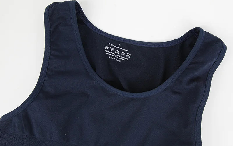 3 PCS Men Sleeveless Compression Vest Solid Slimming Body Shaper/Shirt Gym Workout T Shirt Tummy Control  Tank Tops
